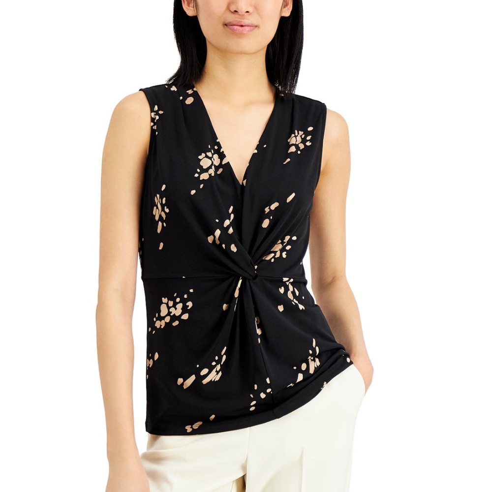 Alfani | Twist-Front Top